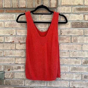 Madewell Orange Knit Tank